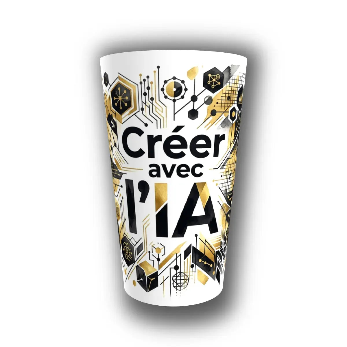 Gobelet personnalisé créé avec l'IA — réutilisable, Kuztom