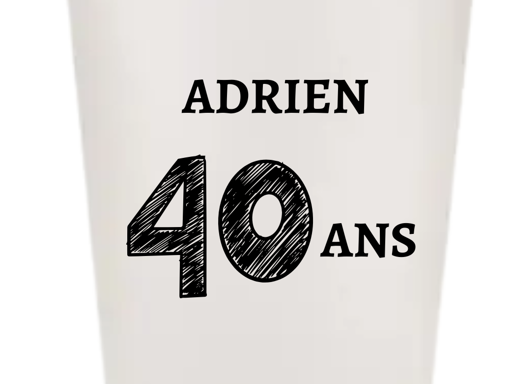 Gobelets personnalisés anniversaire bière