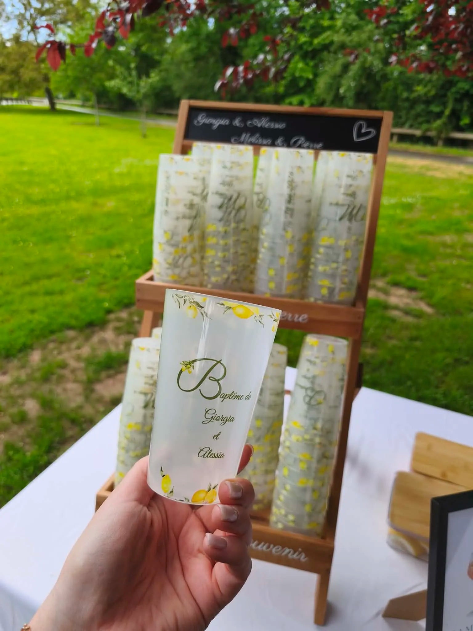 Gobelet Personnalisé Thème Dolce Vita  Mariage, baptême ou anniversaire !