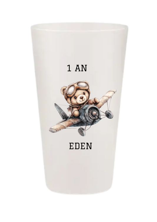 Gobelets personnalisés baptême/anniversaire ourson