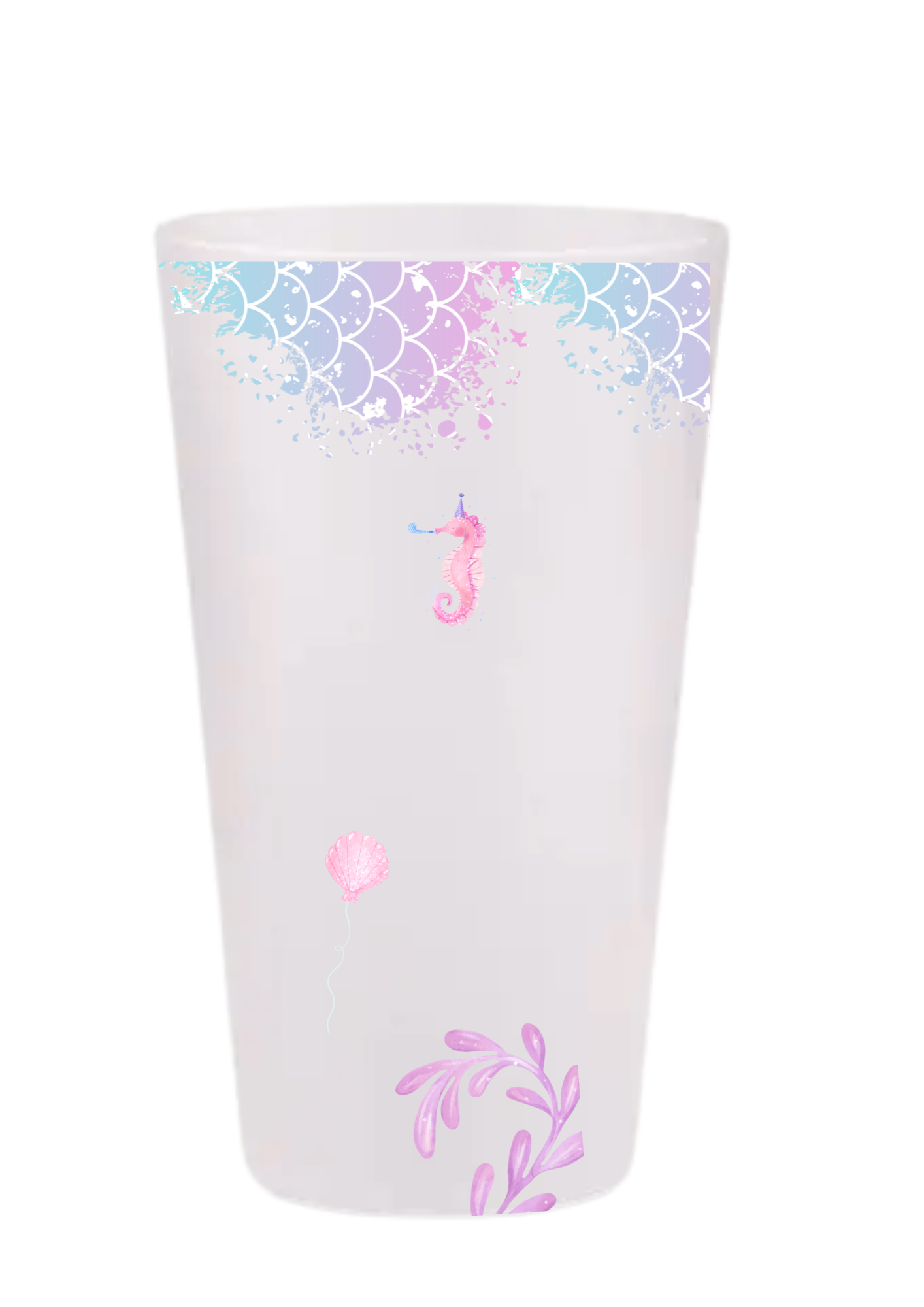 Gobelets personnalisés baptême/anniversaire siréne