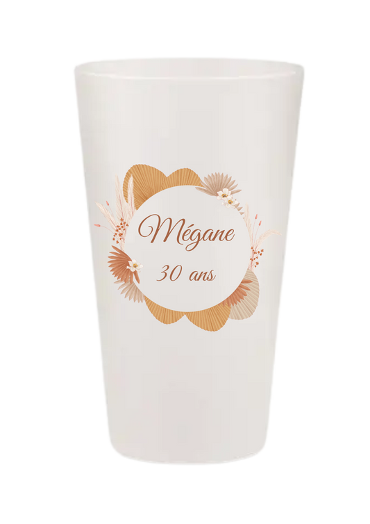 Gobelets personnalisés anniversaire terracotta champêtre