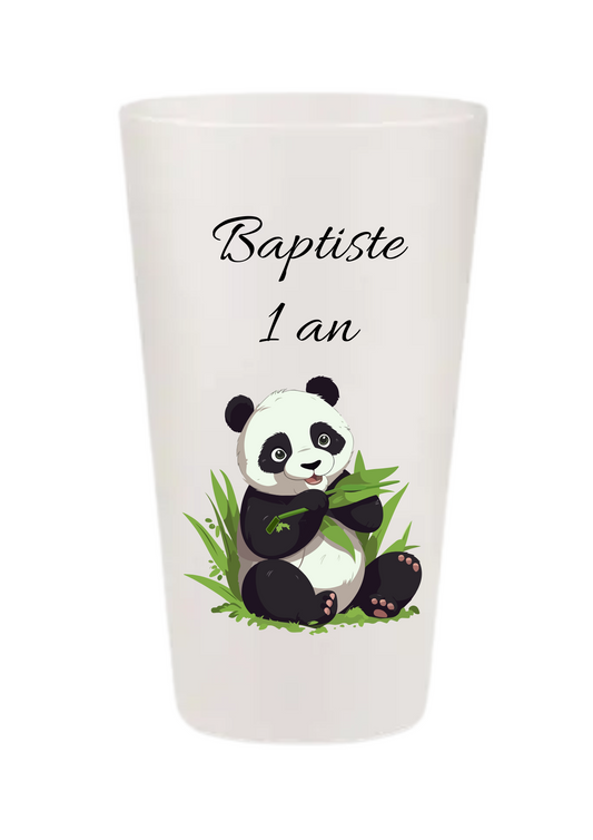 Gobelets personnalisés baptême/anniversaire panda