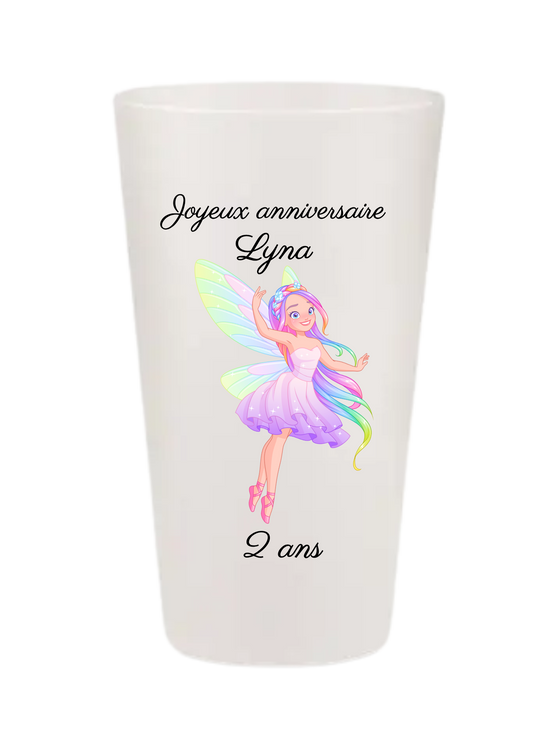 Gobelets personnalisés baptême/anniversaire fée