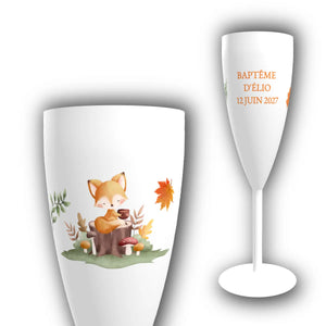 Flûte à Champagne Personnalisée – Petit Renard