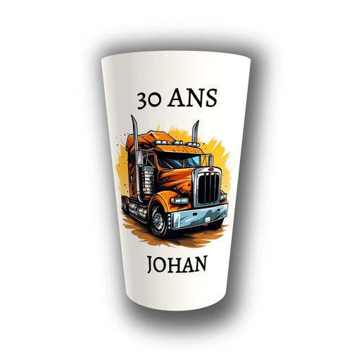 Gobelet anniversaire personnalisé American Truck — réutilisable, Kuztom
