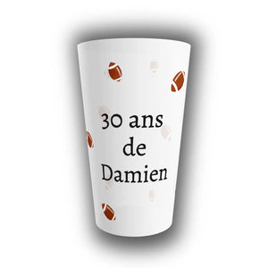 Gobelet Anniversaire Personnalisé – Ballons de Football