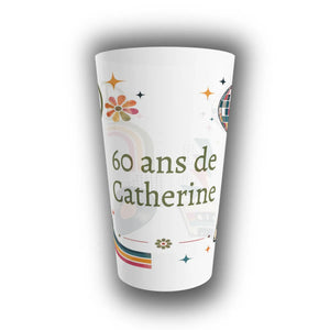 Gobelet Anniversaire Personnalisé – Disco Vintage Rétro