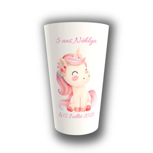 Gobelet Anniversaire Personnalisé – Licorne Féerique