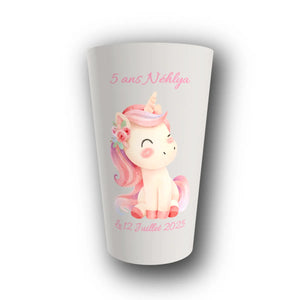 Gobelet Anniversaire Personnalisé – Licorne Féerique