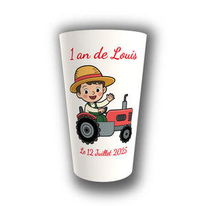 Gobelet Anniversaire Personnalisé – Mon Petit Tracteur