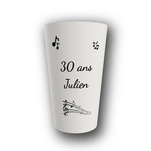 Gobelet Anniversaire Personnalisé – Partition de Fête