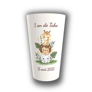Gobelet Anniversaire Personnalisé – Savane Totem