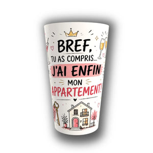 Gobelet Crémaillère Personnalisé – Enfin Mon Appartement