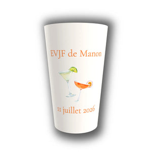 Gobelet EVJF Personnalisé – Duo de Cocktails