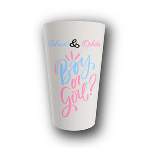 Gobelet Gender Reveal Personnalisé – Boy or Girl