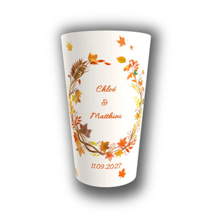 Gobelet Mariage Personnalisé – Automne Enchanté