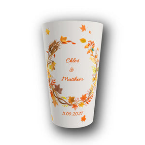 Gobelet Mariage Personnalisé – Automne Enchanté