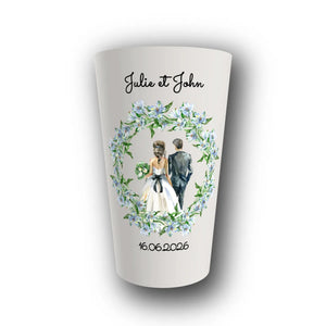 Gobelet Mariage Personnalisé – Couronne d'Azur