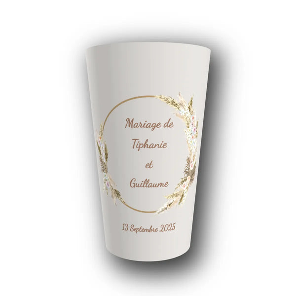 Gobelet Mariage Personnalisé – Pampa