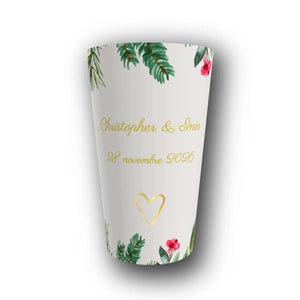Gobelet Mariage Personnalisé – Houx & Or