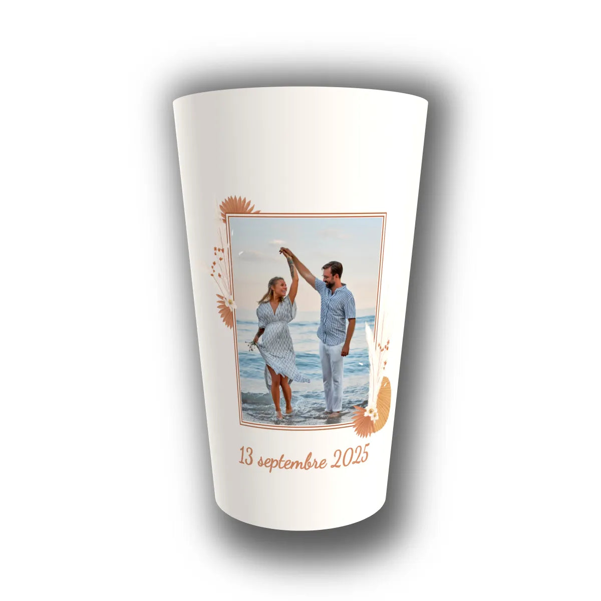 Gobelet mariage personnalisé Souvenir Bohème — réutilisable, Kuztom
