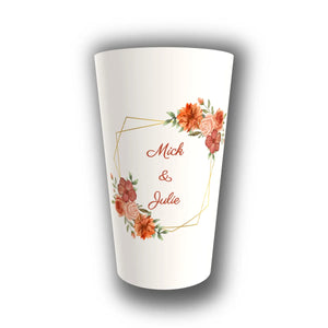 Gobelet Mariage Personnalisé – Bouquet Terracotta Photo