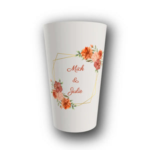 Gobelet Mariage Personnalisé – Bouquet Terracotta